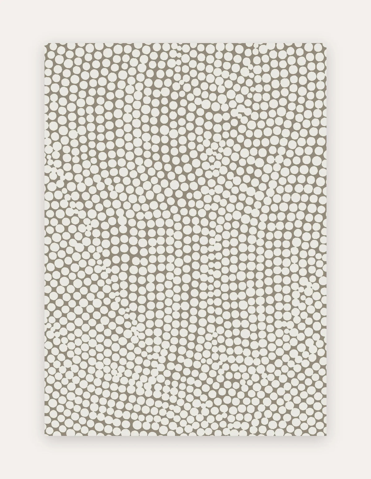 Circa Sandstone 5x7 exercise mat — a large non-toxic high-density foam mat in a warm sandstone pebble-dot pattern for home workouts, yoga and family play