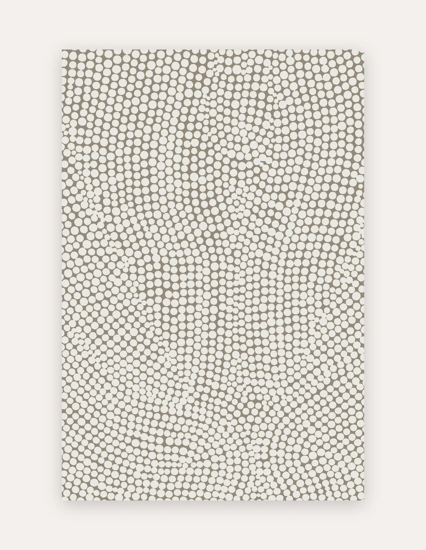 Circa Sandstone 6x9 exercise mat — an extra-large non-toxic high-density foam mat in a warm sandstone pebble-dot pattern for home-gym workouts and family play