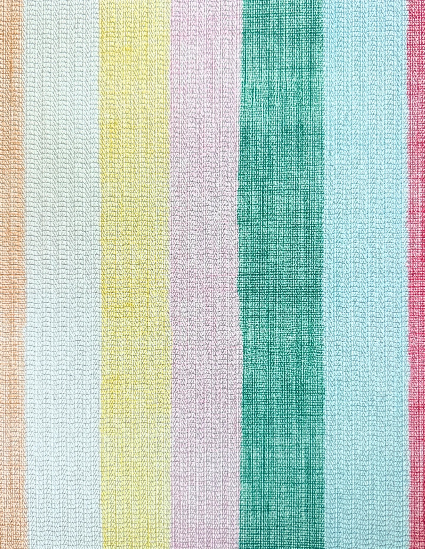 Close-up of The Riviera mat surface showing its multicolor design on cushioned, wipe-clean non-toxic high-density foam