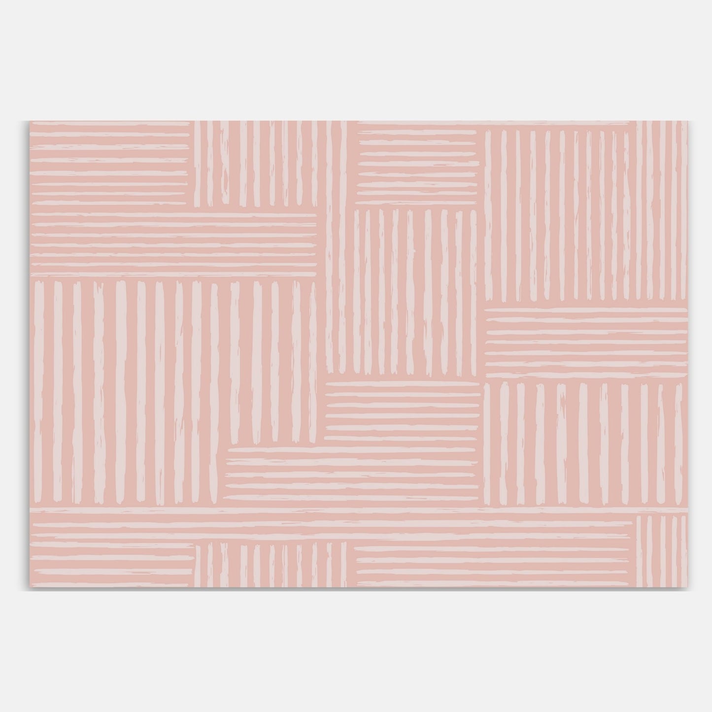 Swankymat light pink striped non-toxic foam exercise mat and play mat with modern pattern for kids and home exercise.