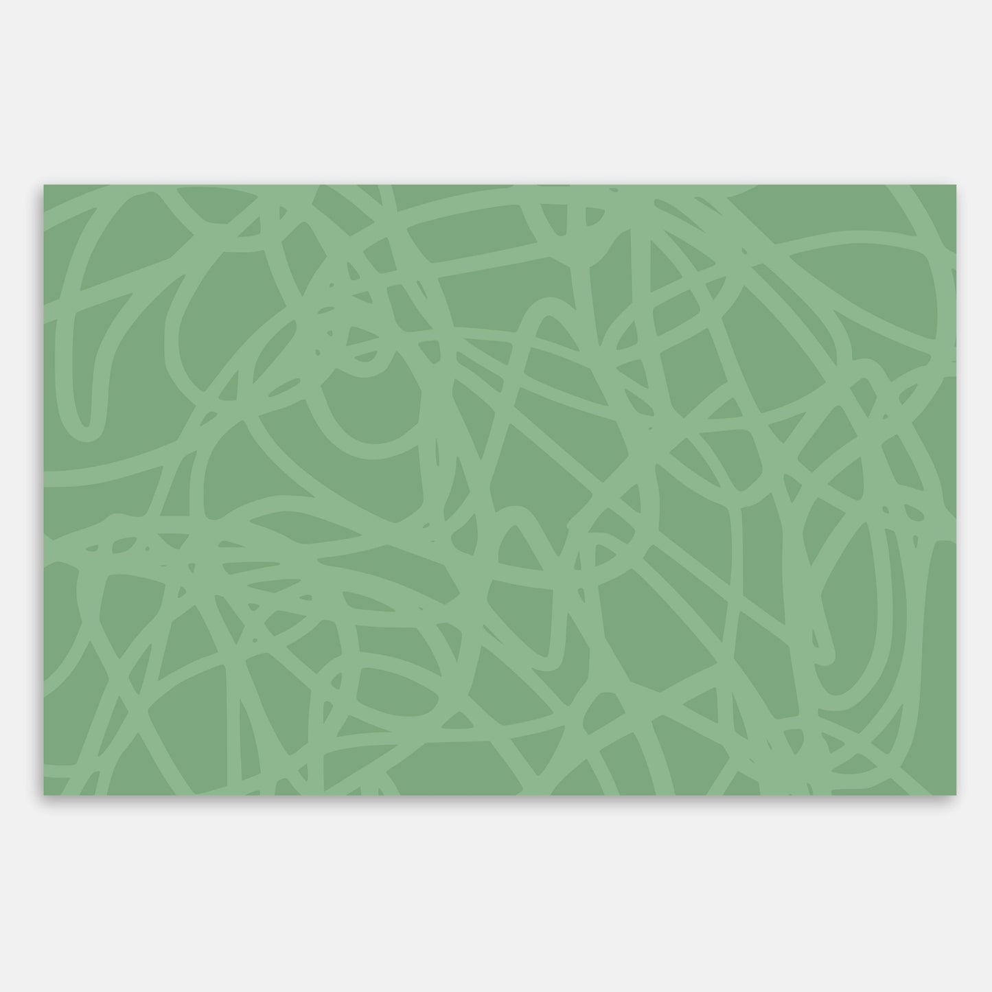 Swankymat scribble forest green foam exercise mat and play mat with abstract line pattern for playrooms, nurseries, or gyms.
