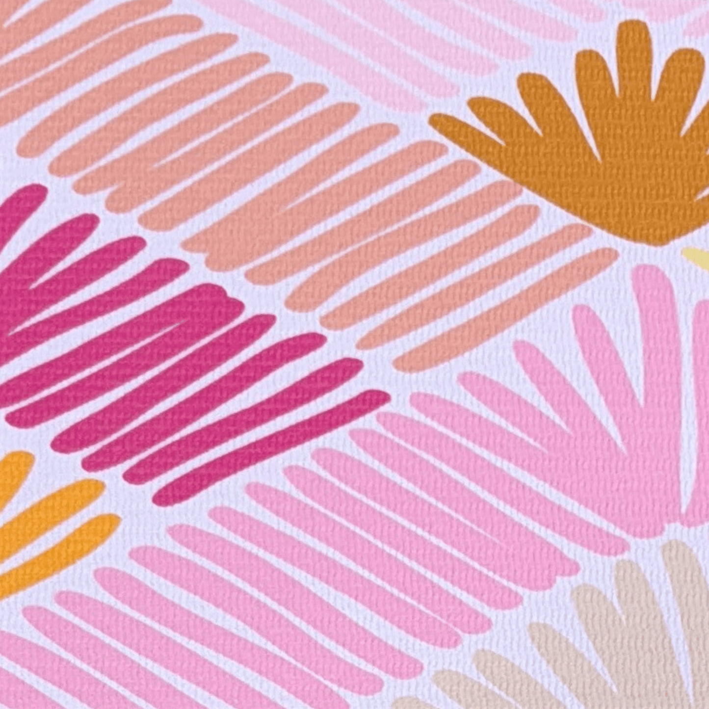 Swankymat Catalina Pink non-toxic eco-friendly exercise mat and play mat closeup design