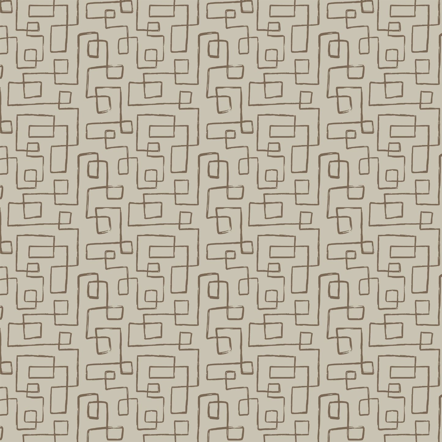 Swankymat non-toxic eco-friendly extra large exercise mat and play mat in Maisy Dune modern brown geometric pattern