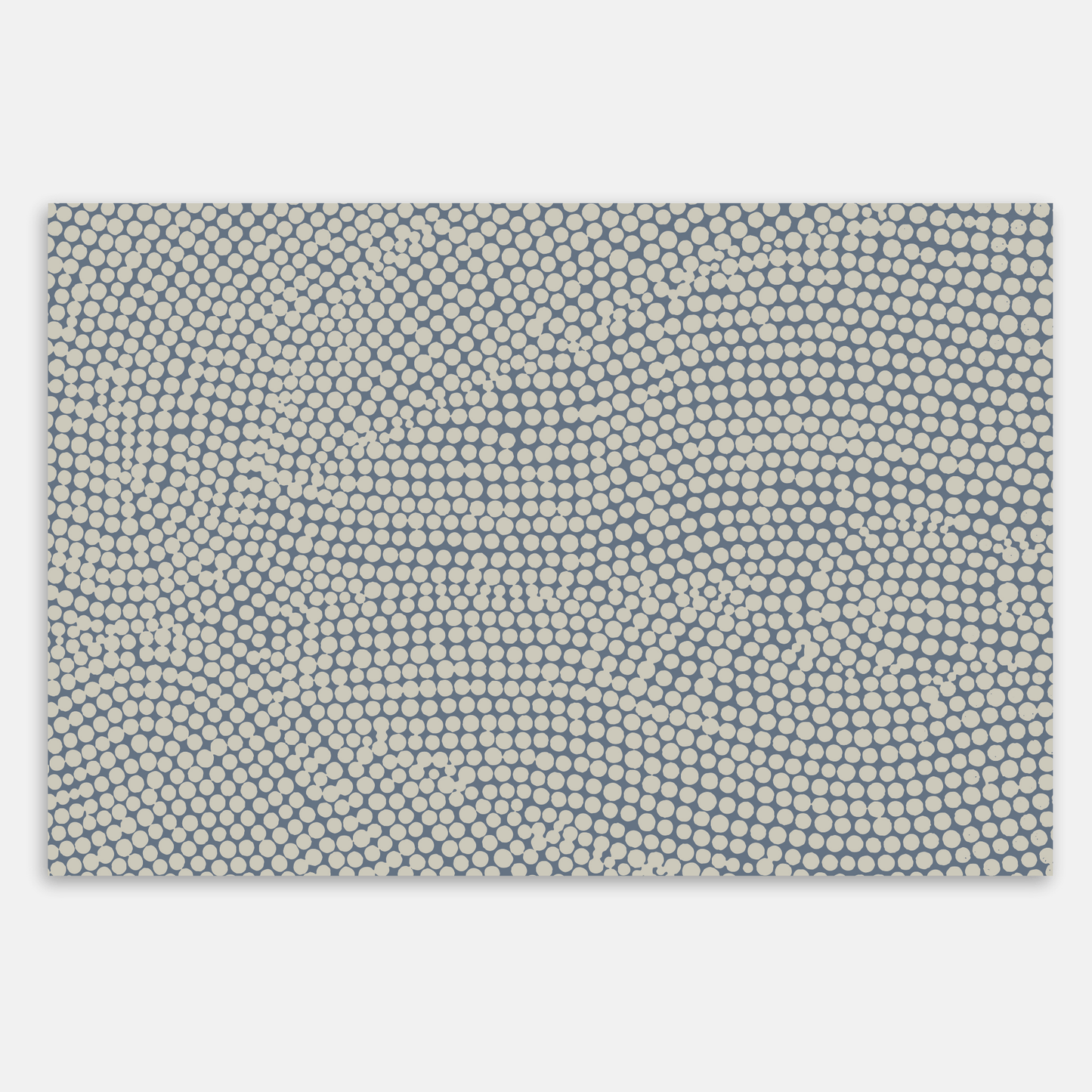 Swankymat non-toxic foam play mat and exercise mat with blue dot pattern, perfect for living rooms, playrooms, and home workouts.