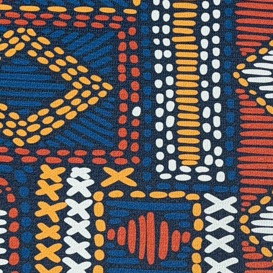 Swankymat Taos Mesa non-toxic eco-friendly exercise mat and play mat closeup southwest inspired design