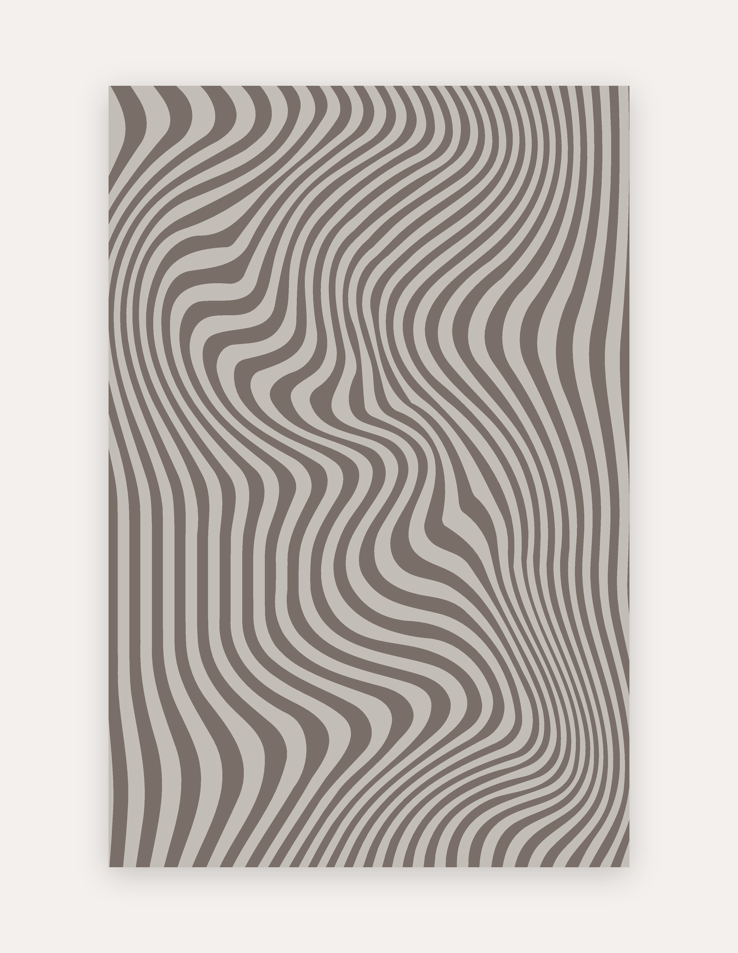 Zibra Dune oversized exercise and play mat in a dune-toned animal-stripe print, 6x9 ft, a non-toxic high-density foam rug alternative