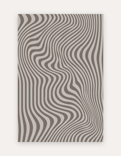 Zibra Dune oversized exercise and play mat in a dune-toned animal-stripe print, 6x9 ft, a non-toxic high-density foam rug alternative