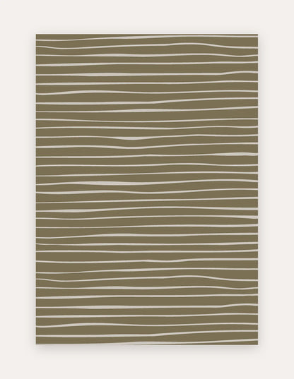 Wavy Olive Oversized Mat