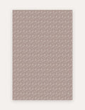 Flora Blush large exercise mat in blush-mauve floral on non-toxic high-density foam, 6x9 ft for home workouts and living spaces