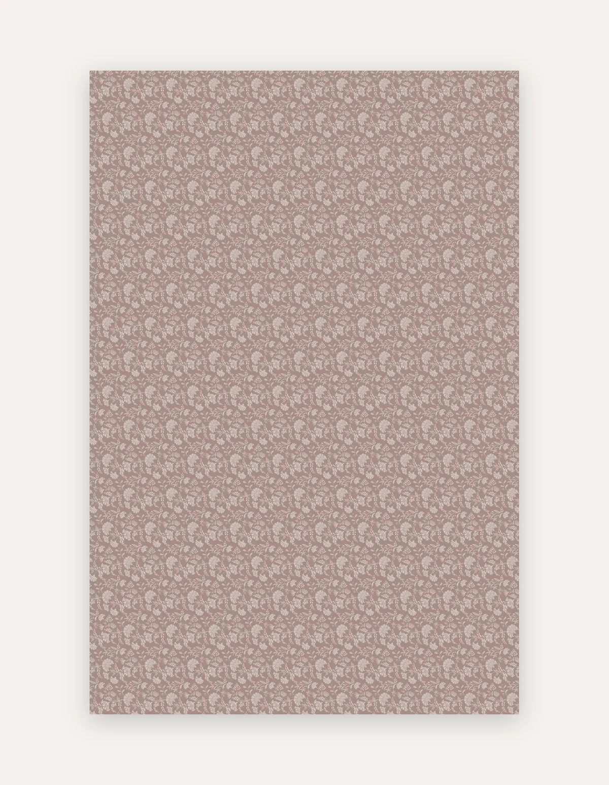 Flora Blush large exercise mat in blush-mauve floral on non-toxic high-density foam, 6x9 ft for home workouts and living spaces