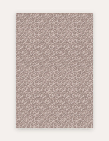 Flora Blush large exercise mat in blush-mauve floral on non-toxic high-density foam, 6x9 ft for home workouts and living spaces