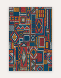 Taos Mesa oversized exercise and play mat in warm southwestern mesa tones, 6x9 ft, a non-toxic high-density foam rug alternative