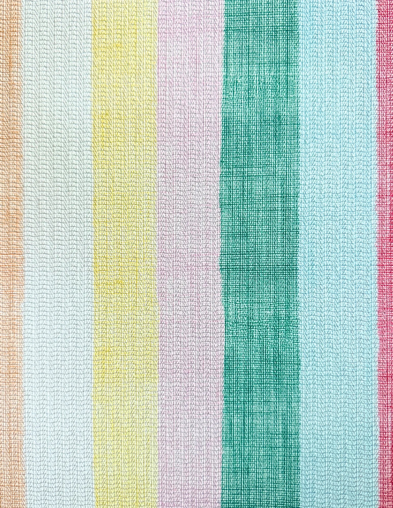 Close-up of The Riviera mat surface showing its multicolor design on cushioned, wipe-clean non-toxic high-density foam