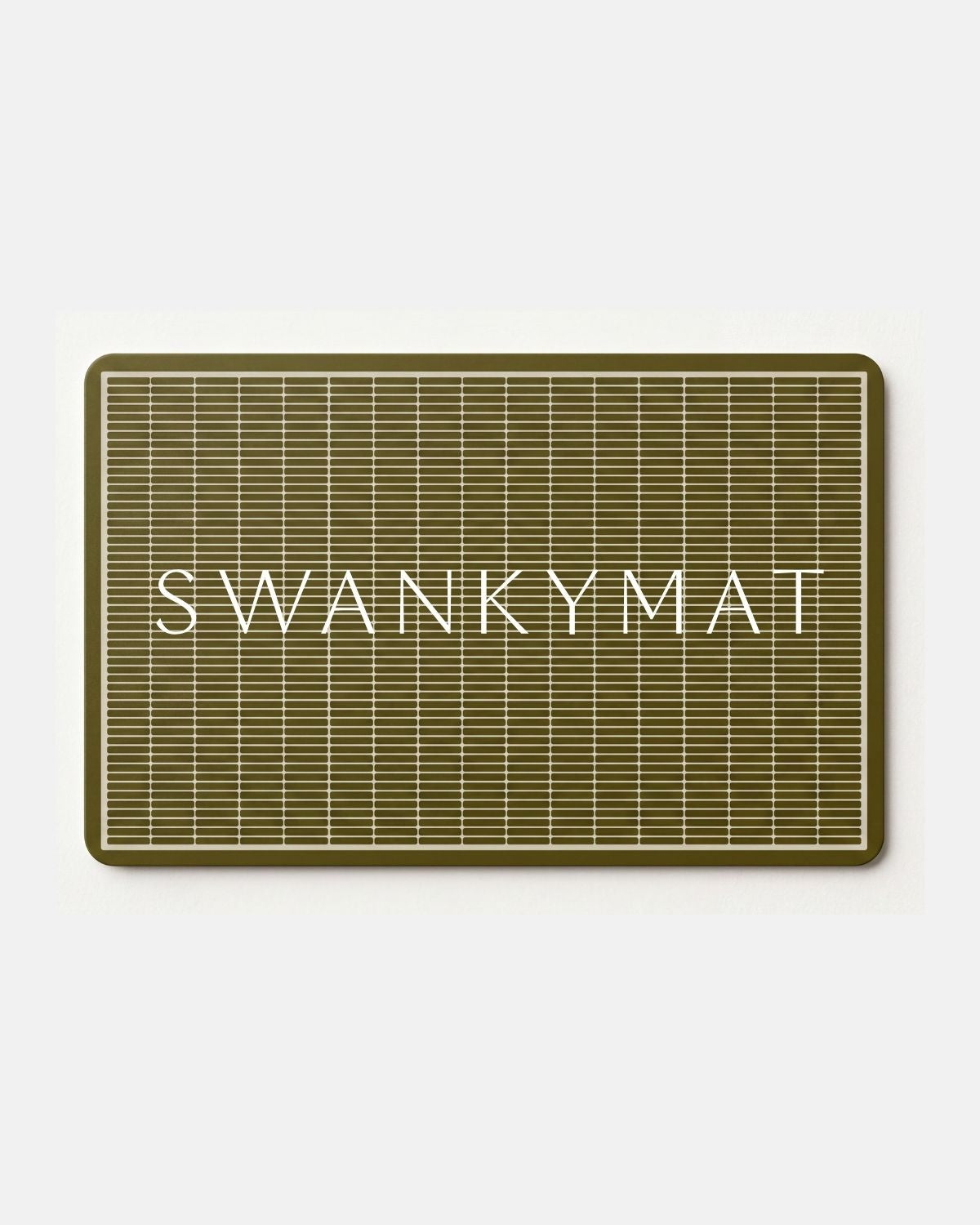 Gift card for designer fitness mat