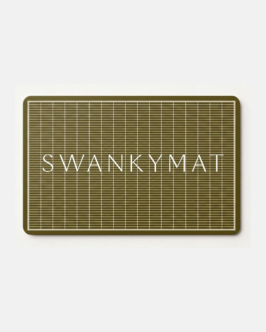 Gift card for designer fitness mat