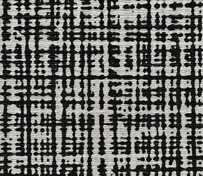 Sloane Onyx Studio Mat closeup - woven linen crosshatch texture in deep black on a pale gray non-toxic exercise mat by Swankymat