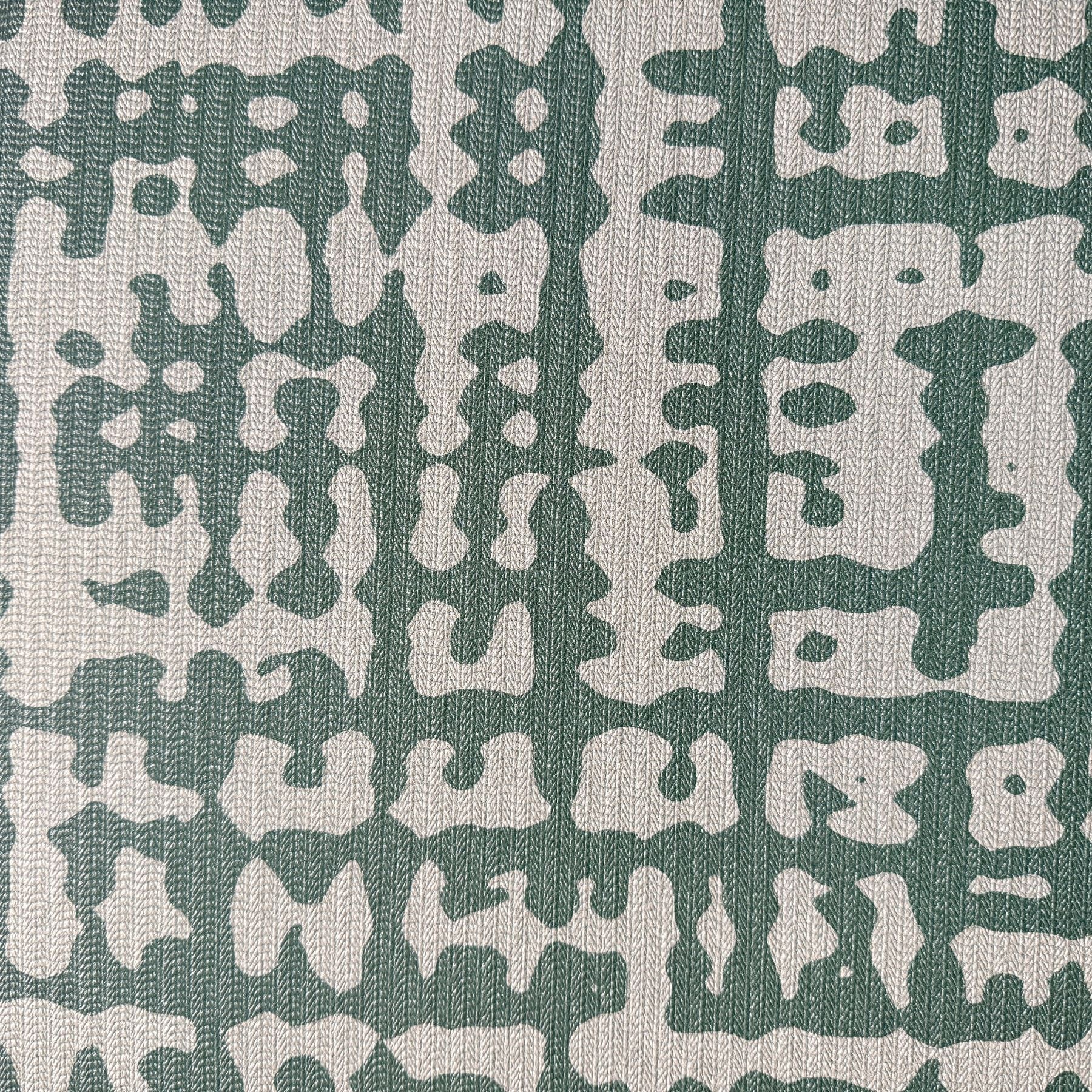 Swankymat green modern textured non-toxic foam baby play mat and exercise mat with modern grid pattern. 