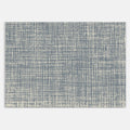 Swankymat blue textured non-toxic foam play mat with modern grid pattern. Soft mat for kids and home exercise.