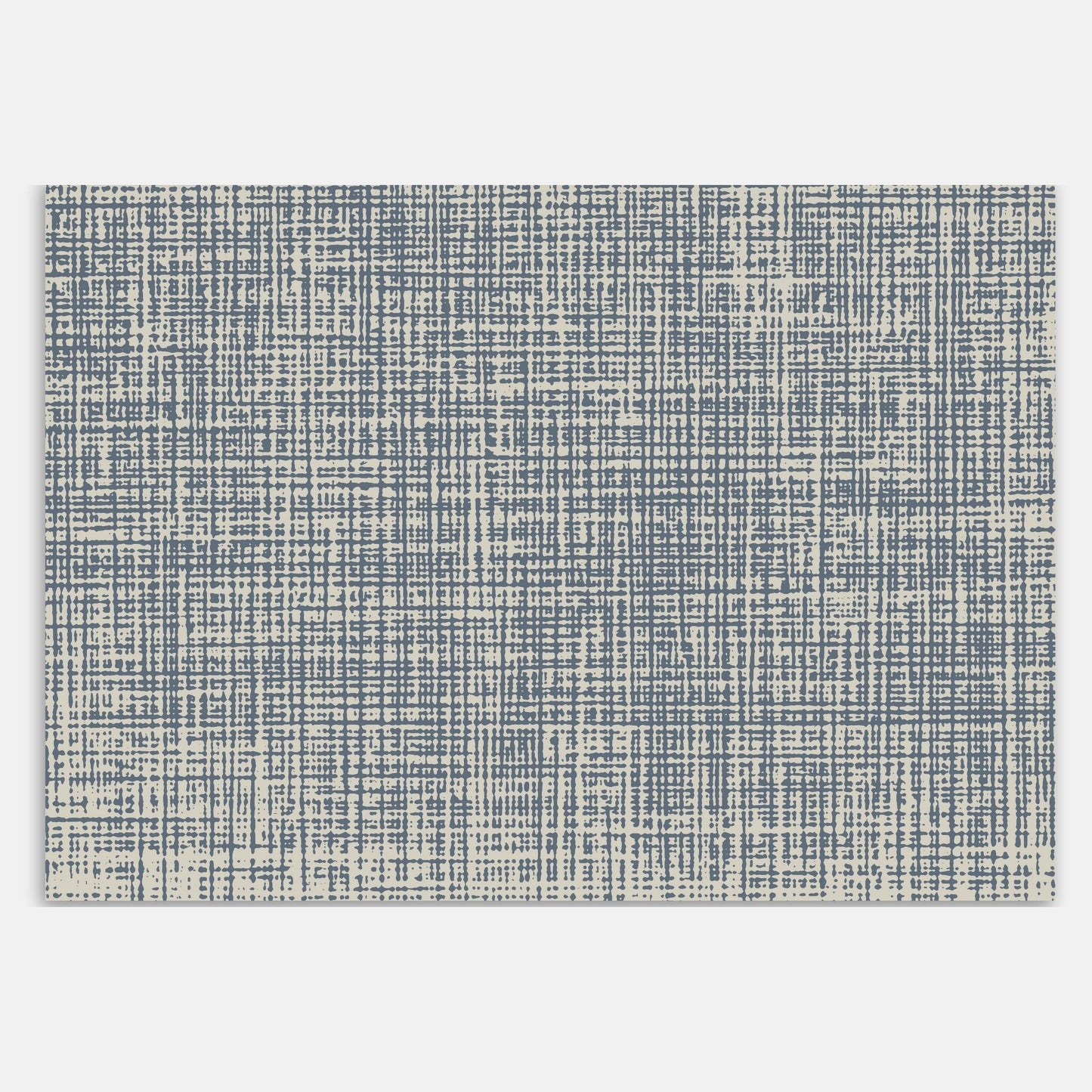 Swankymat blue textured non-toxic foam play mat with modern grid pattern. Soft mat for kids and home exercise.