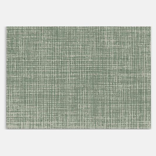 Swankymat green textured non-toxic foam play mat and exercise mat with modern grid pattern. 