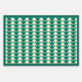 Swankymat green diamond foam exercise mat and play mat with geometric pattern for home exercise, playrooms, and modern spaces.