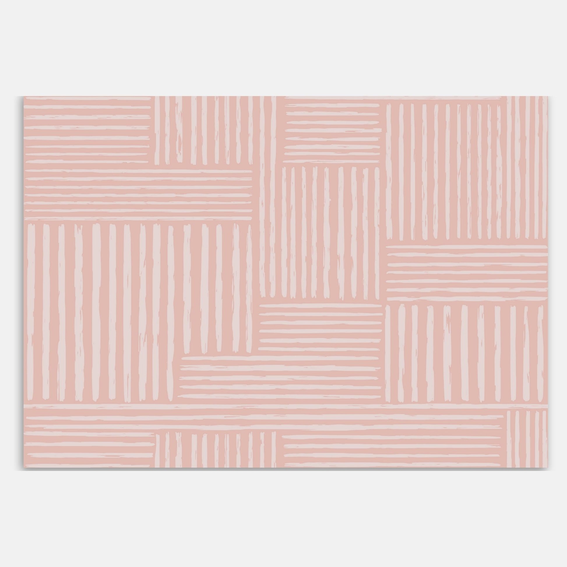 Swankymat light pink striped non-toxic foam exercise mat and play mat with modern pattern for kids and home exercise.