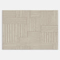 Swankymat neutral striped non-toxic foam exercise mat and play mat with modern pattern for kids and home exercise.