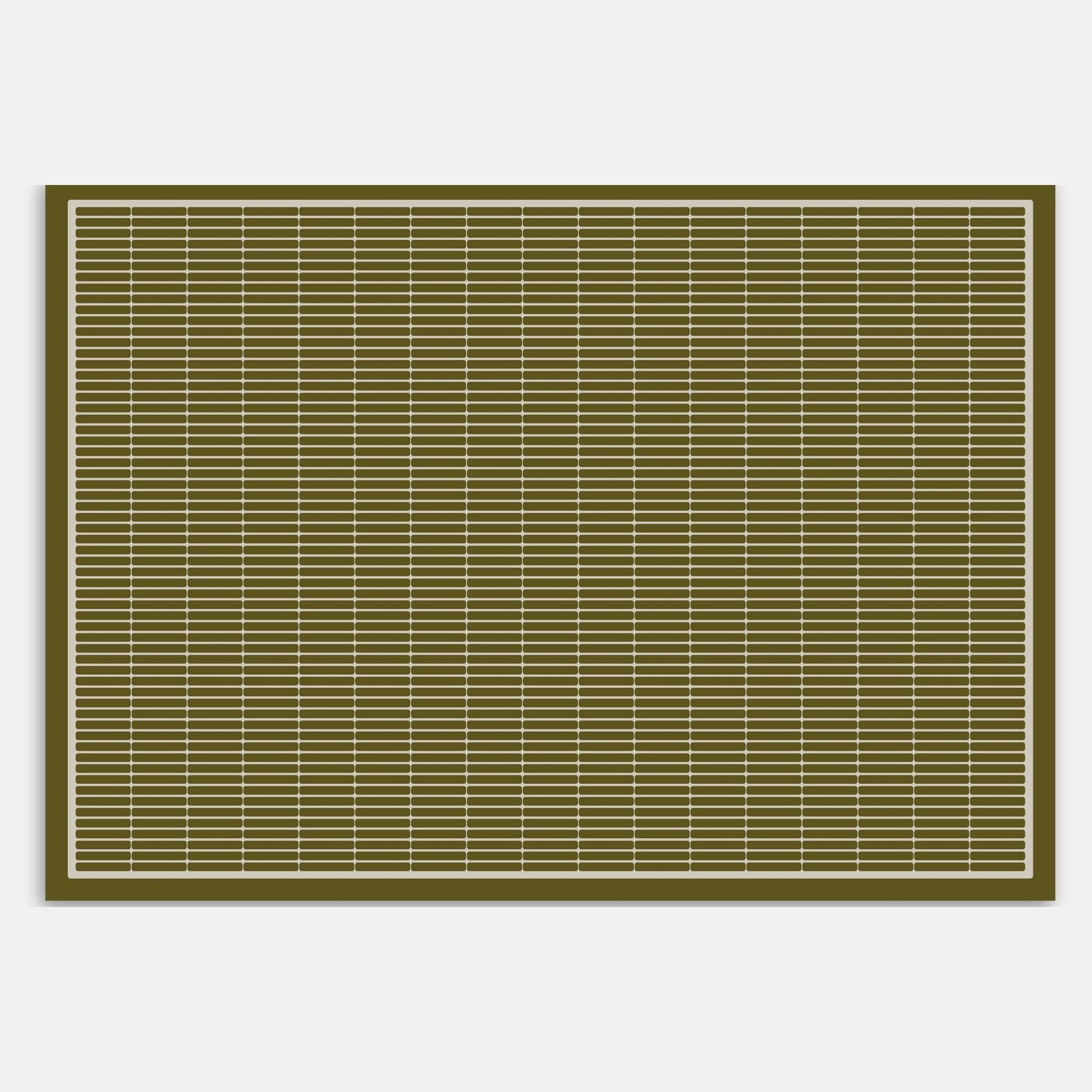 Swankymat olive green pattern foam exercise mat and play mat with grid pattern and bold border design.