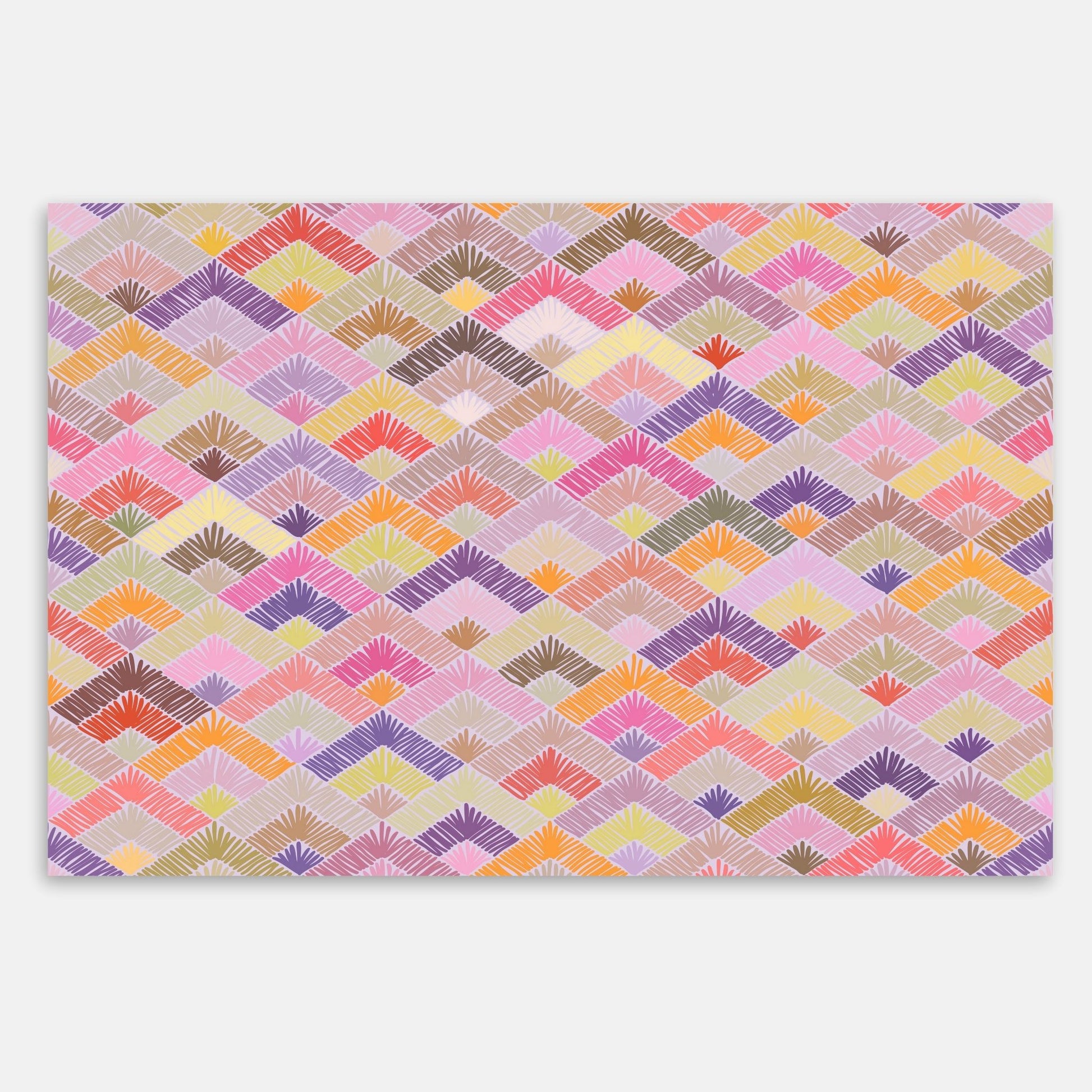 Swankymat pink extra large multicolor decorative non-toxic foam exercise mat and play mat with modern pattern for kids and home exercise.