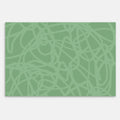 Swankymat scribble forest green foam exercise mat and play mat with abstract line pattern for playrooms, nurseries, or gyms.