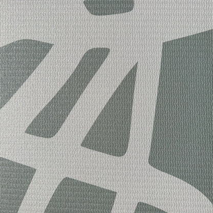 Non-toxic yoga mat and baby play mat in green scribble modern pattern