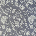 Swankymat Flora Indigo non-toxic eco-friendly exercise mat and play mat closeup floral pattern
