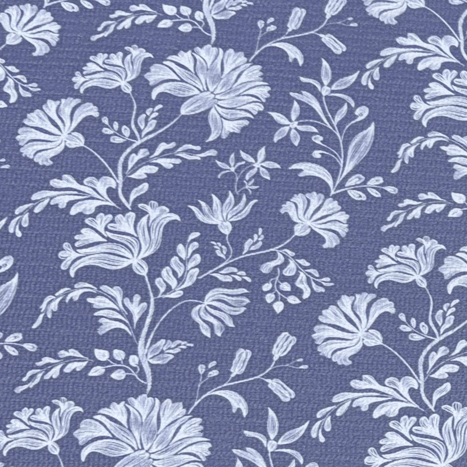 Swankymat Flora Indigo non-toxic eco-friendly exercise mat and play mat closeup floral pattern