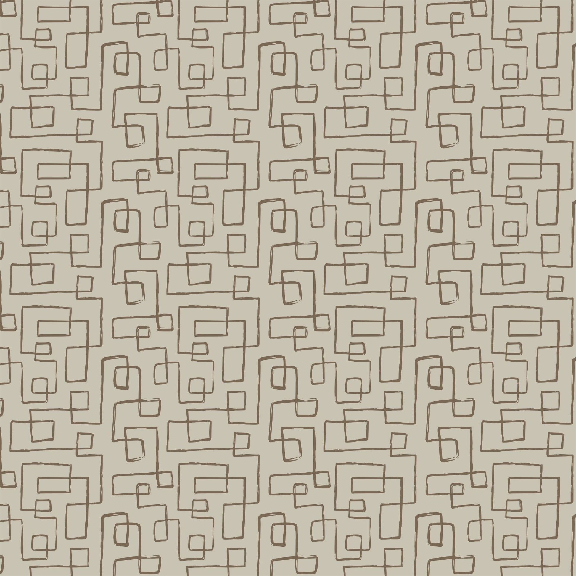 Swankymat non-toxic eco-friendly extra large exercise mat and play mat in Maisy Dune modern brown geometric pattern