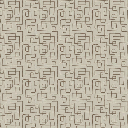 Swankymat non-toxic eco-friendly extra large exercise mat and play mat in Maisy Dune modern brown geometric pattern