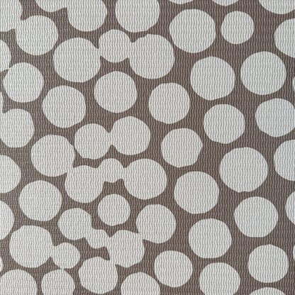 Swankymat non-toxic eco-friendly extra large exercise mat and play mat in modern neutral circles pattern in living room in closeup