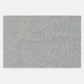 Swankymat non-toxic foam play mat and exercise mat with blue dot pattern, perfect for living rooms, playrooms, and home workouts.