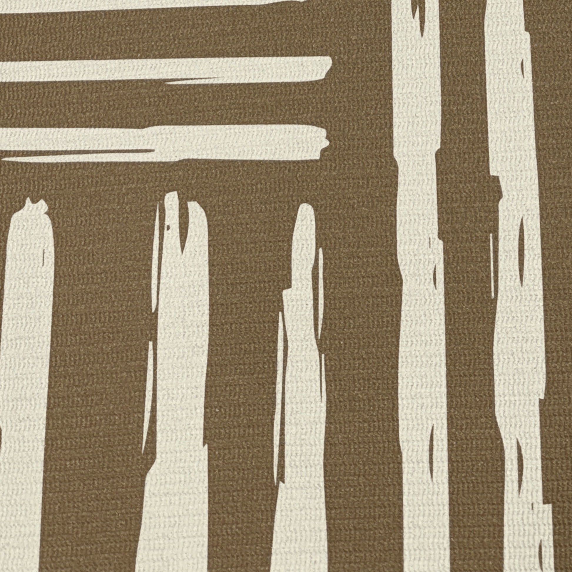 Swankymat Rhodes Mocha non-toxic eco-friendly exercise mat and play mat closeup striped pattern