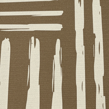 Swankymat Rhodes Mocha non-toxic eco-friendly exercise mat and play mat closeup striped pattern
