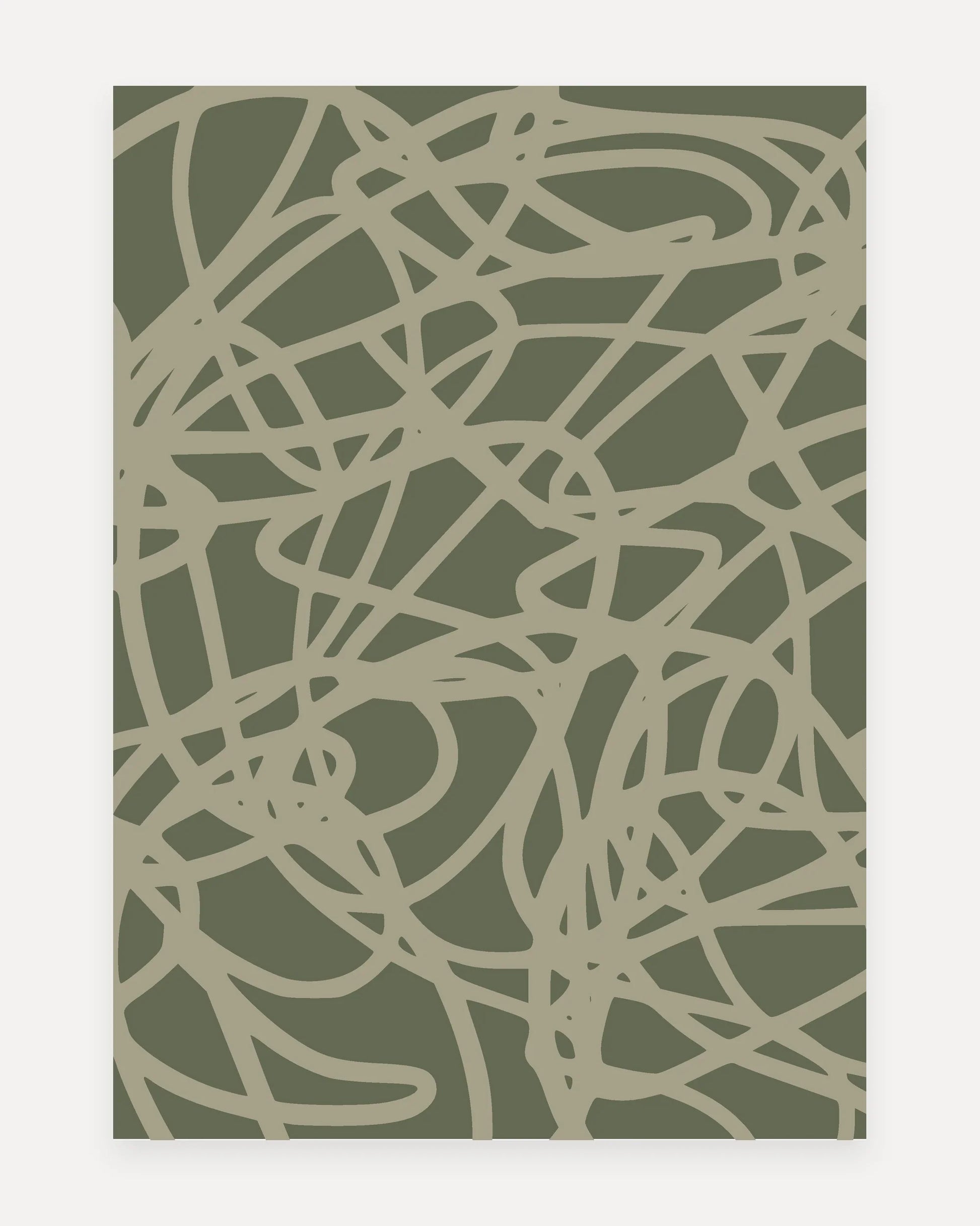 Swankymat Scribble Forest non-toxic foam play mat and exercise mat, 5x7 ft size, Scribble pattern shown flat from above