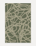 Swankymat Scribble Forest non-toxic foam play mat and exercise mat, 6x9 ft size, Scribble pattern shown flat from above