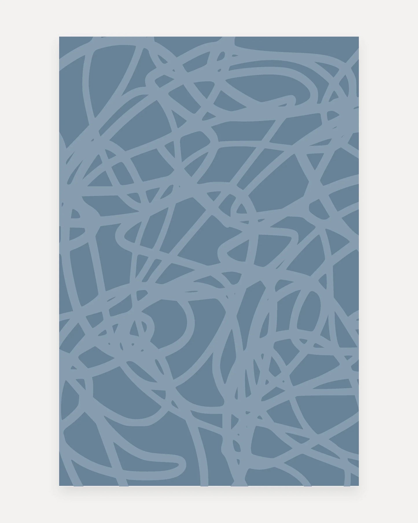 Swankymat Scribble Hazy non-toxic foam play mat and exercise mat, 6x9 ft size, Scribble pattern shown flat from above