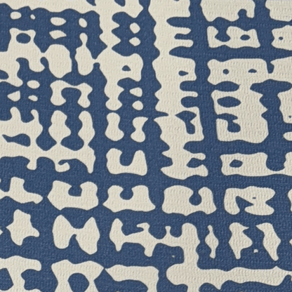 Swankymat Sloane Navy non-toxic eco-friendly exercise mat and play mat closeup tribal design